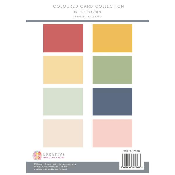 The Paper Boutique - Colour Card Collection  -  In The Garden - A4 - Cardstock