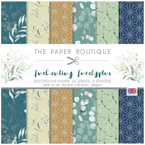 The Paper Boutique - Decorative Paper - Enchanting Eucalyptus - 8x8 Inch - Paper Pad - Designpapier