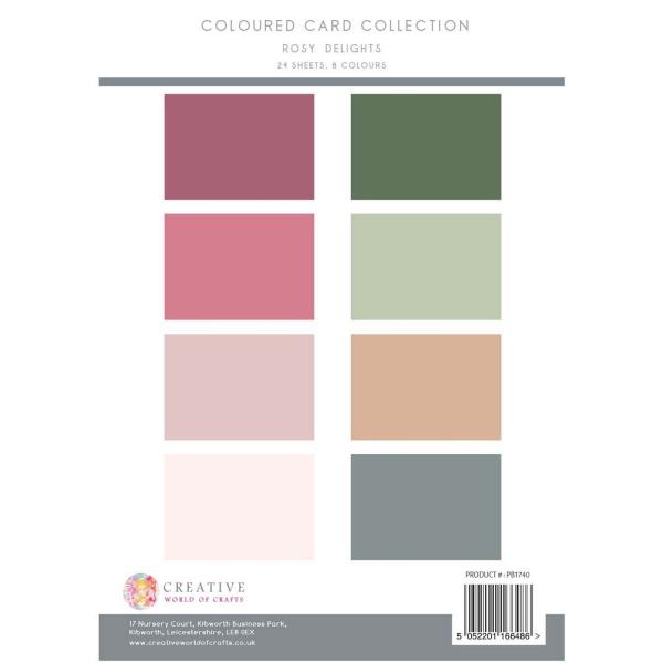 The Paper Boutique - Colour Card Collection  - Rosy delights - A4 - Cardstock