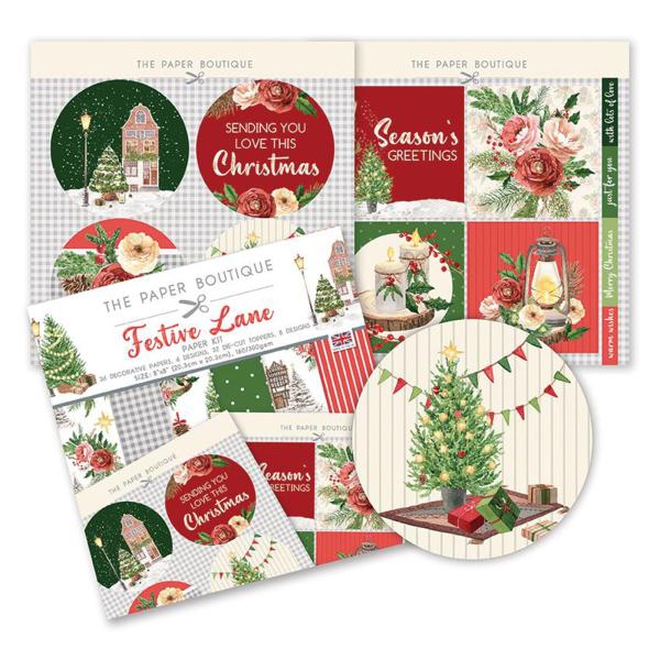 The Paper Boutique - Paper Kit - Festive lane - Die Cut Toppers - Designpapier 