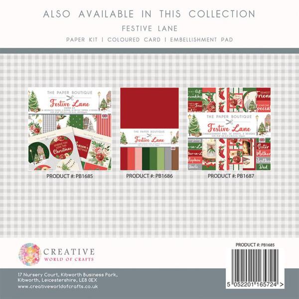 The Paper Boutique - Paper Kit - Festive lane - Die Cut Toppers - Designpapier 