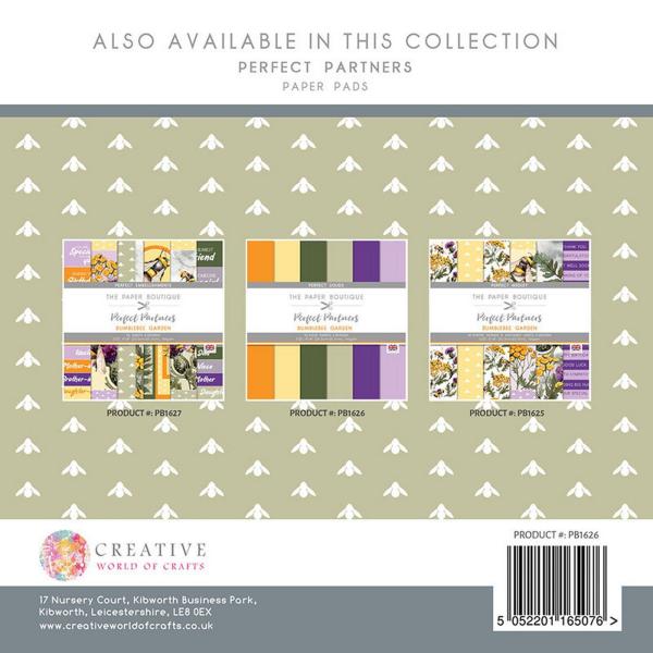 The Paper Boutique - Perfect Partners -  Bumblebee garden  - 8x8 Inch - Cardstock
