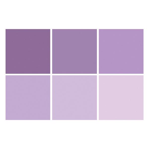 The Paper Boutique - Colour Card -  Everyday shades of Lilac  - 8x8 Inch - Cardstock