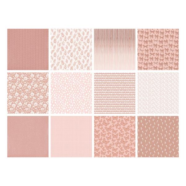 The Paper Boutique - Decorative Paper - Everyday shades of Blush - 8x8 Inch - Paper Pad - Designpapier