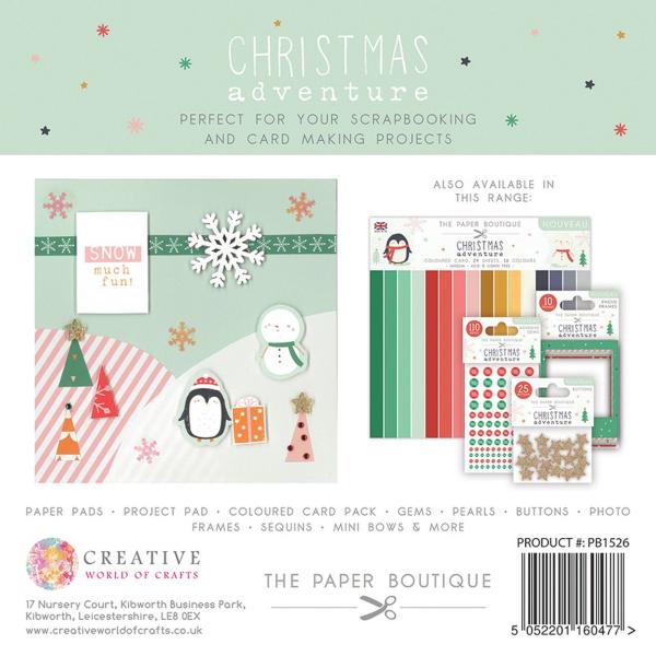 The Paper Boutique - Project Pad -  Christmas adventure  - 8x8 Inch - Paper Pad - Designpapier