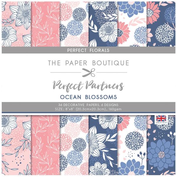 The Paper Boutique - Perfect Partners -  Ocean blossoms - 8x8 Inch - Designpapier
