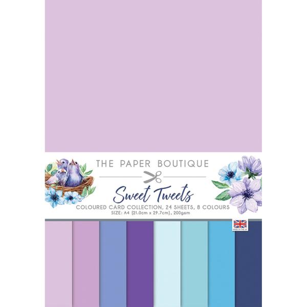 The Paper Boutique - Colour Card Collection  - Sweet tweets - A4 - Cardstock