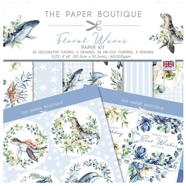 The Paper Boutique - Paper Kit - Floral waves  - Die Cut Toppers - Designpapier 