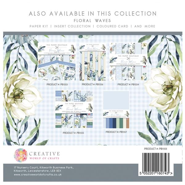 The Paper Boutique - Paper Kit - Floral waves  - Die Cut Toppers - Designpapier 