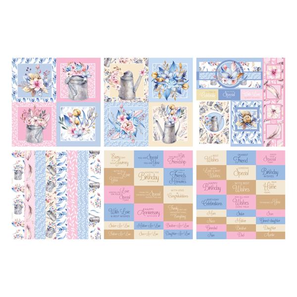 The Paper Boutique - Embellishment Pad - Spring sunshine - 8x8 Inch - Designpapier