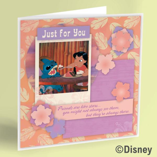Creative Expressions - Card Making Kit 8x8 Inch - Lilo & Stitch 20th Anniversary 