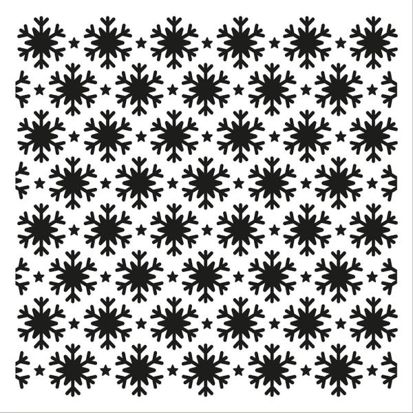 IndigoBlu "Flaky" Stencil 6x6 - Schablone