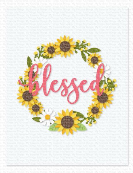 My Favorite Things Die-namics "Sunflower Wreath" | Stanzschablone | Stanze | Craft Die