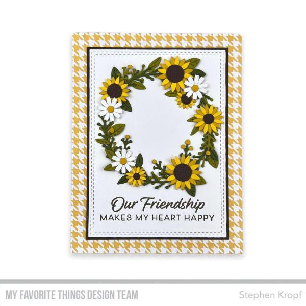 My Favorite Things Die-namics "Sunflower Wreath" | Stanzschablone | Stanze | Craft Die