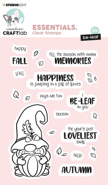 Creative Craft Lab - Studio Light - Clear Stamp -  Be-leaf  - Stempel