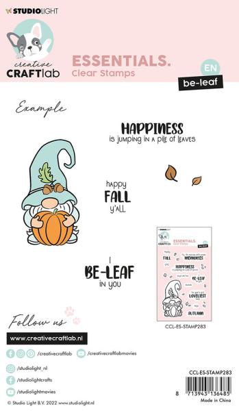 Creative Craft Lab - Studio Light - Clear Stamp -  Be-leaf  - Stempel