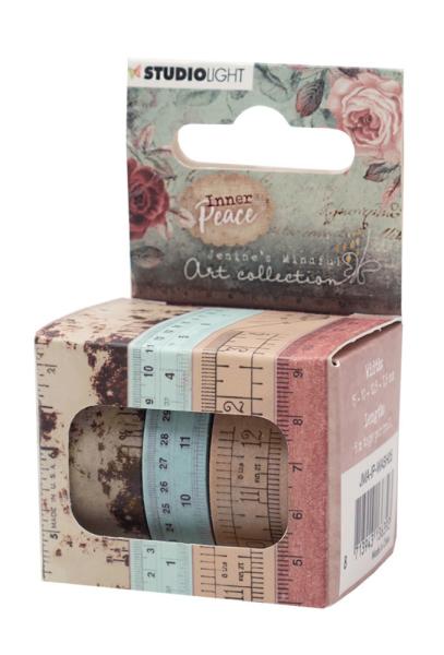 Studio Light - Washi Tape -  Vintage Rulers 