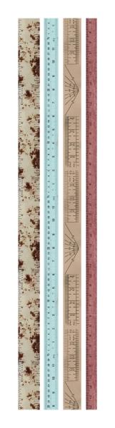 Studio Light - Washi Tape -  Vintage Rulers 
