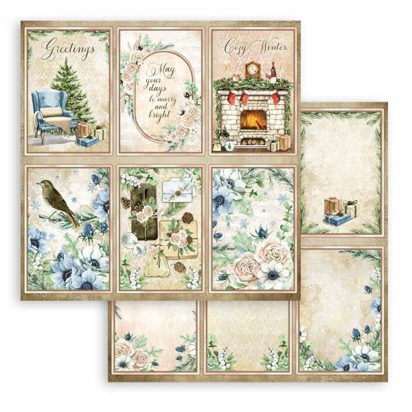 Stamperia "Romantic Cozy Winter" 6x6" Paper Pack - Cardstock