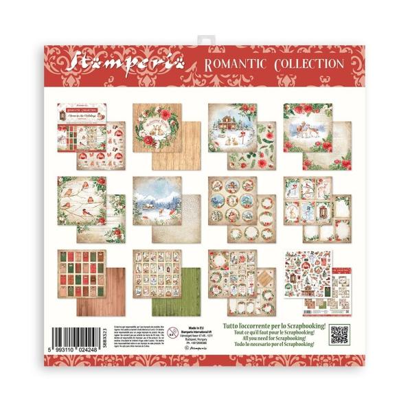 Stamperia "Romantic Home for the Holidays" 6x6" Paper Pack - Cardstock
