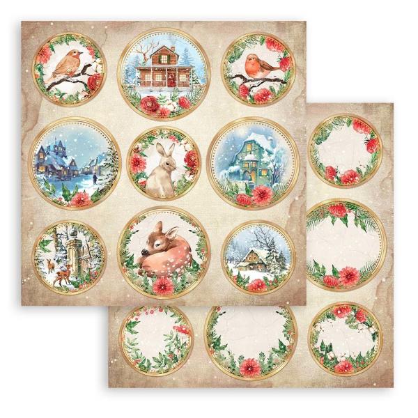 Stamperia "Romantic Home for the Holidays" 6x6" Paper Pack - Cardstock