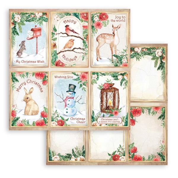 Stamperia "Romantic Home for the Holidays" 6x6" Paper Pack - Cardstock