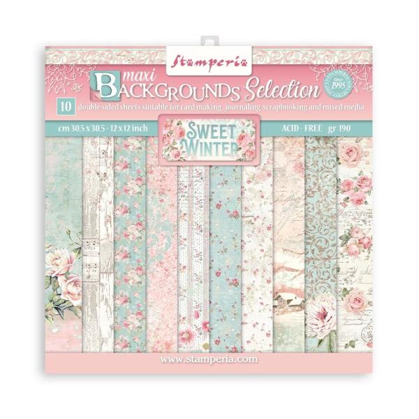 Stamperia " Sweet Winter " 8x8" Paper Pack - Cardstock