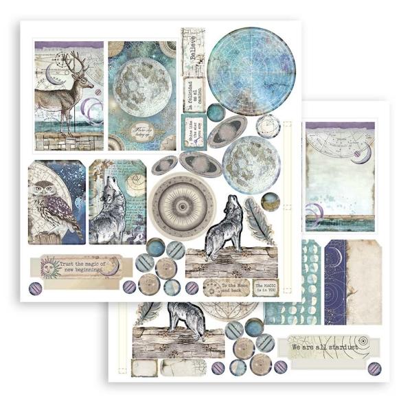 Stamperia - Pop Up Kit - " Cosmos Infinity " 12x12" Paper Pack - Cardstock