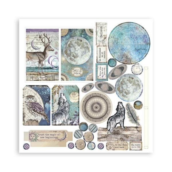 Stamperia - Pop Up Kit - " Cosmos Infinity " 12x12" Paper Pack - Cardstock