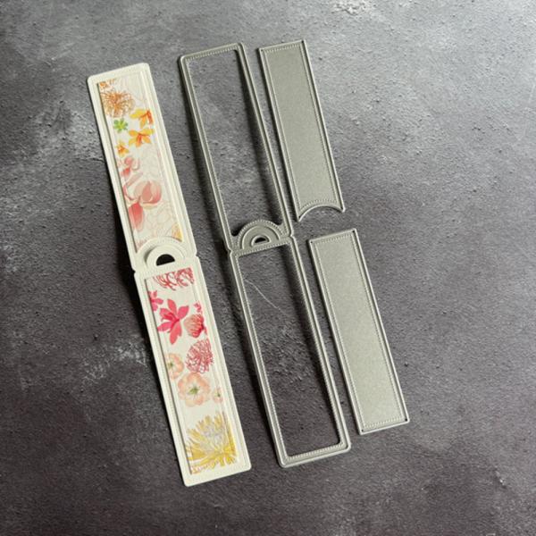 Simple and Basic - Dies - " Long Narrow Tag with Add-ons " - Stanze