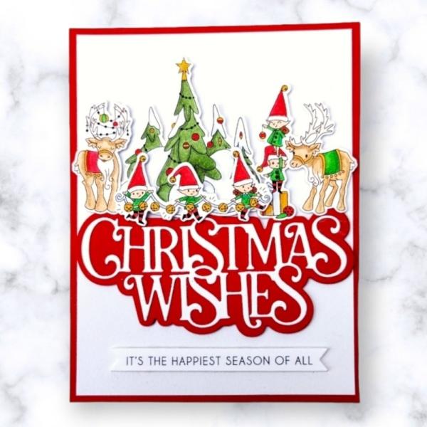LDRS-Creative - Clear Stamps - Christmas Sentiment Stack - Stempel