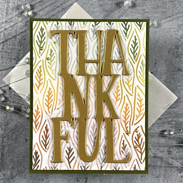 LDRS-Creative - Layering Stencil -  Leaf Outline  - Schablonel