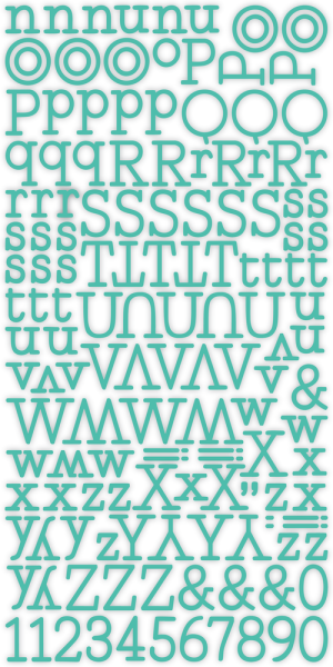 LDRS-Creative - Puffy Stickers - Alpha - Aufkleber