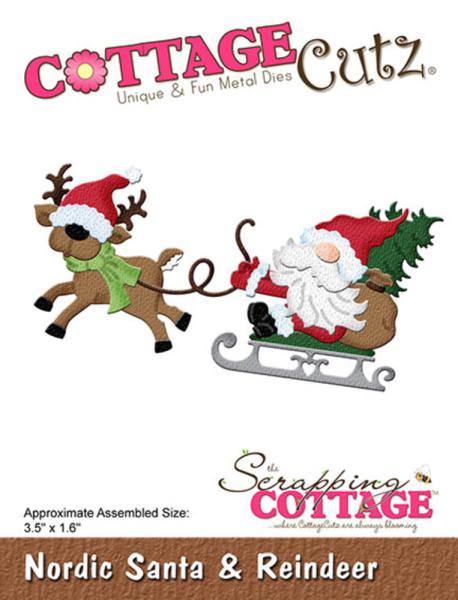 Scrapping Cottage - Dies - Nordic Santa & Reindeer - Stanze