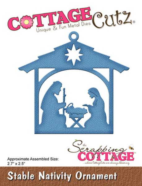 Scrapping Cottage - Dies - Stable Nativity Ornament - Stanze