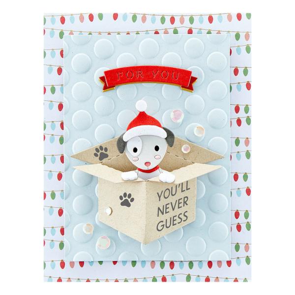 Spellbinders - Stempelset - "Santa Paws Sentiments" - Silikonstempel