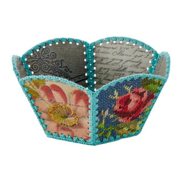 Spellbinders Box Die "Vintage Handcrafted Hexagon Base and Side Bowl Deep"