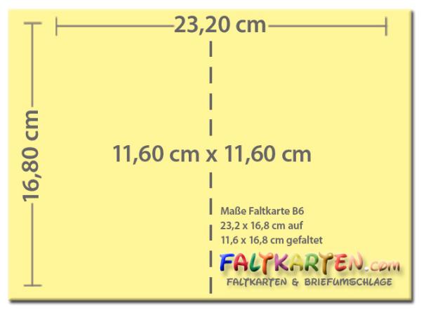 Faltkarte mit Briefumschlag DIN B6 in blau
