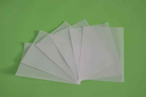 Einlegeblatt DIN-Lang 25 Stück transparent weiss 150 g/m²