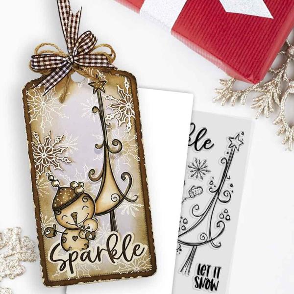 Polkadoodles  -Stempel - " Sparkle Kingdom Snowman  " - Clear Stamp-Set