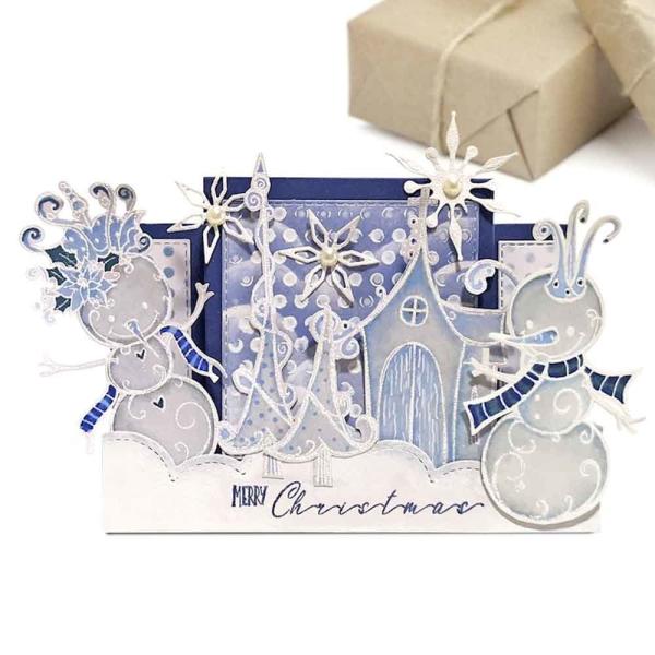 Polkadoodles  -Stempel - " Winter Kingdom Snowmen  " - Clear Stamp-Set