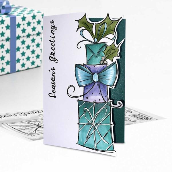 Polkadoodles  -Stempel - " Piles of Presents  " - Clear Stamp-Set