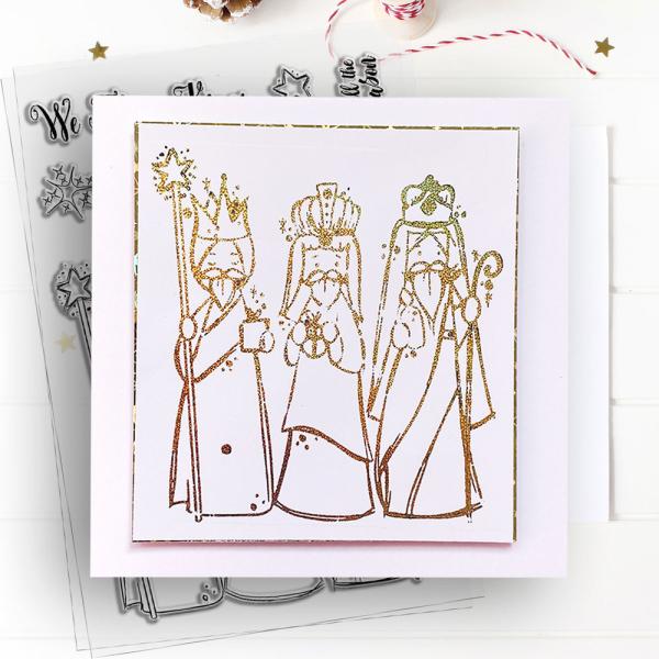 Polkadoodles  -Stempel - " Three Kings " - Clear Stamp-Set