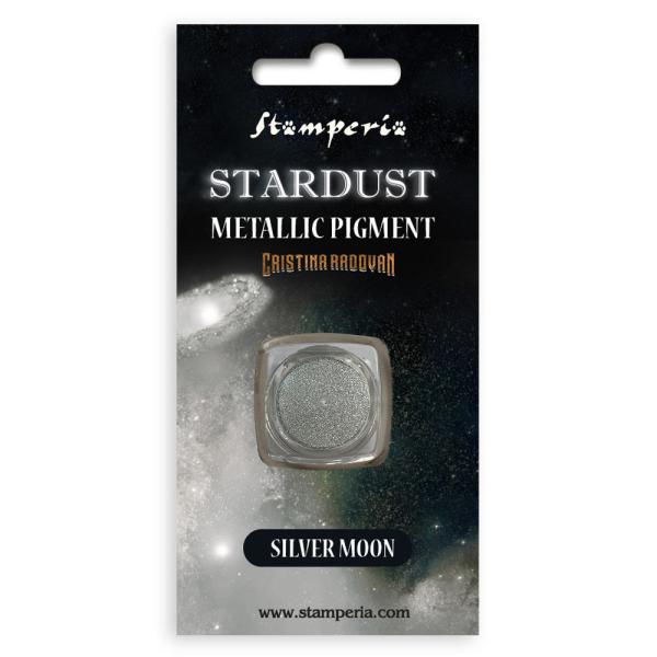 Stamperia - Stardust Metallic Pigment -  " Silver Moon " - 0,5g - Pigmentpulver 