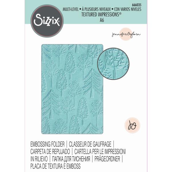 Sizzix 3D Embossing Folder Forest - 3D Prägefolder