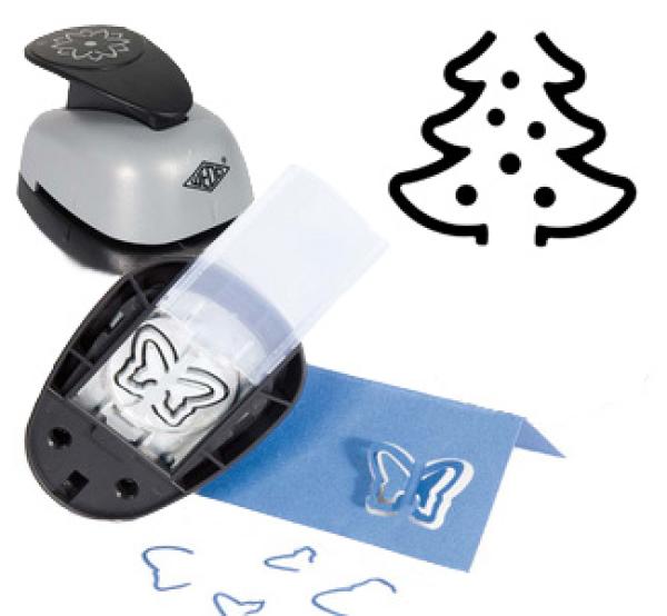 Motivlocher - Motivstanzer - PopUp 3D Effekt - Weihnachtsbaum Maxi