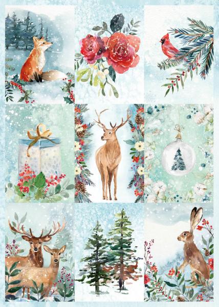 Studio Light - DIY Block - Christmas in the Forest  -  Stanzteile - Designpapier
