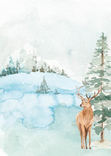 Studio Light - DIY Block - Christmas in the Forest  -  Stanzteile - Designpapier