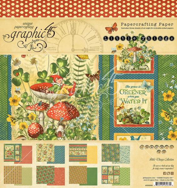 Graphic 45 - "Little Things" - 8x8" Collection Pack