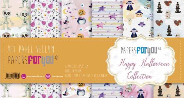 Papers For You - Vellum Paper Pack- Happy Halloween  - 30 x 31 cm 